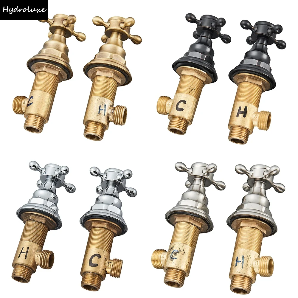 Basin Mixer Cartridge - 2pc Bath Faucet Switch Handles for