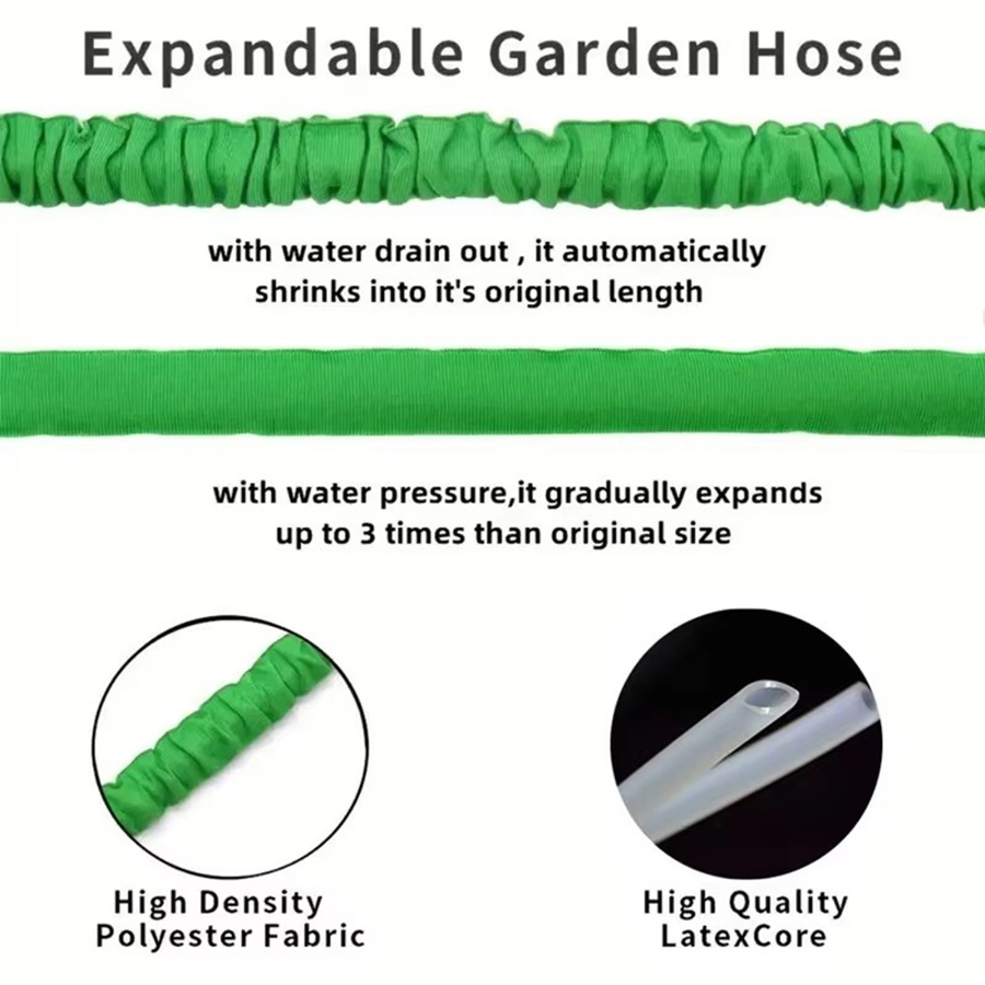 25FT-100FT Garden Hose Expanda - Flexible Hose Braided recension och pris