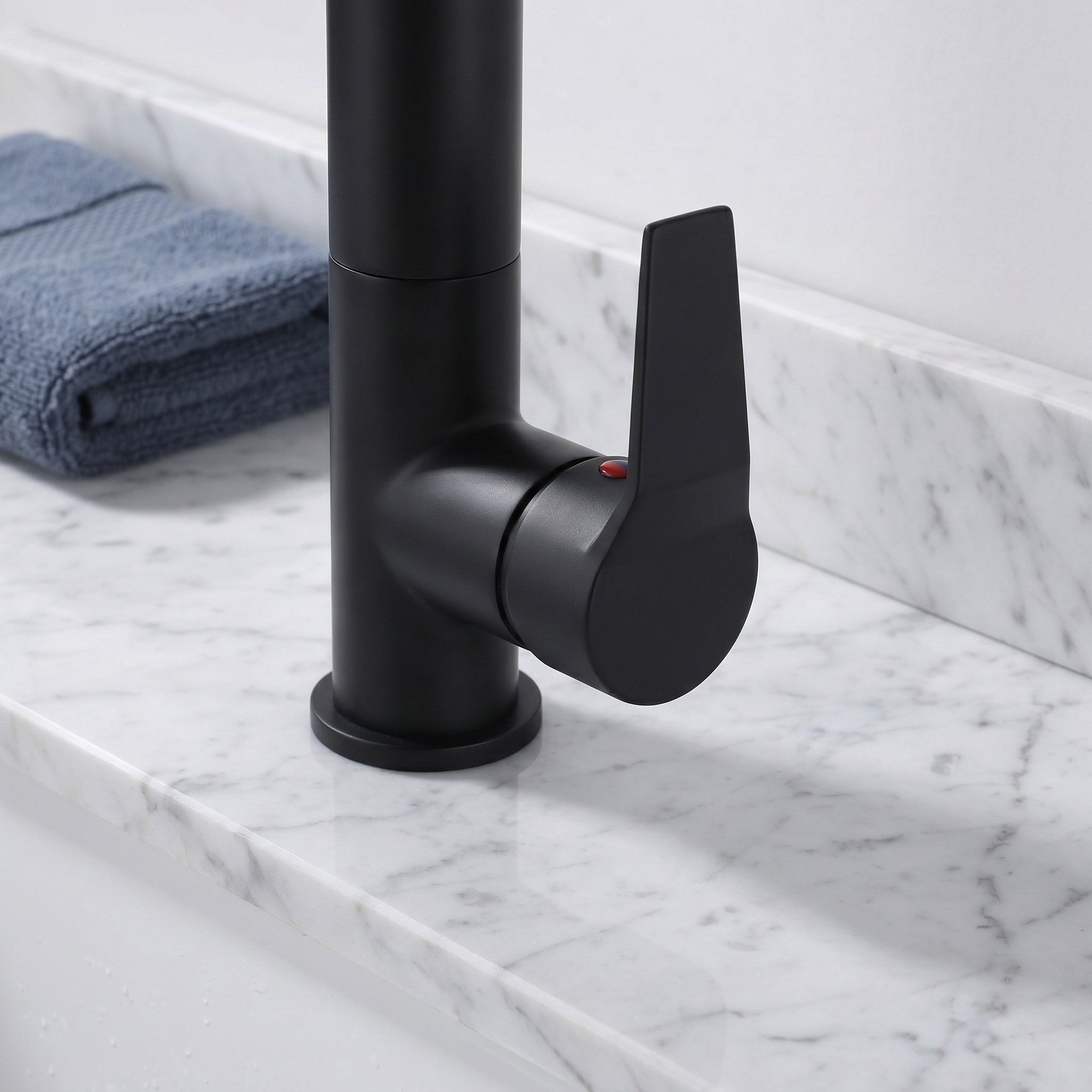 Matte Black Sink Faucet Handle - Basin Mixer Cartridge recension och pris