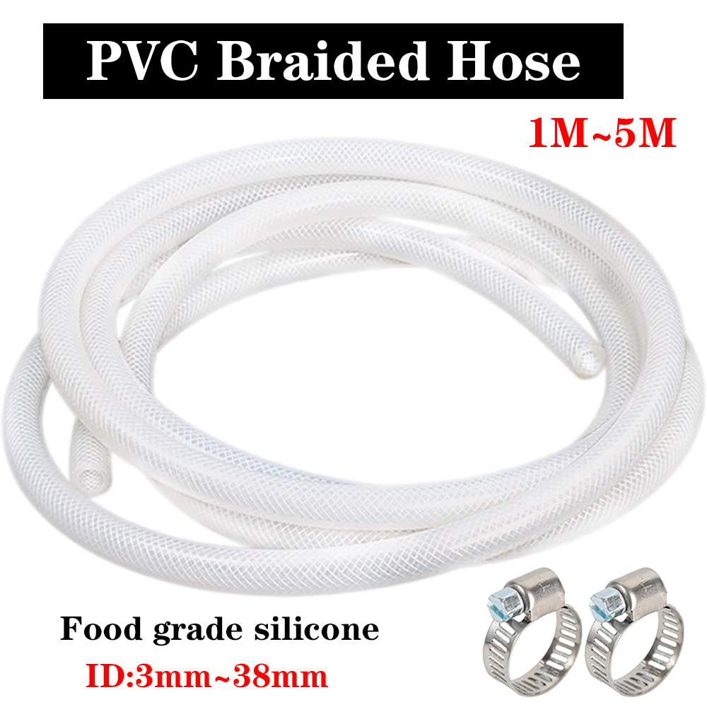 1M Braided Clear Flexible PVC  - Flexible Hose Braided recension och pris