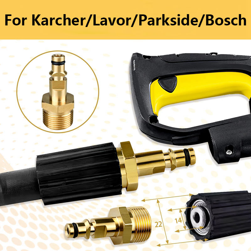 High Pressure Washer Adapter M - Compression Fitting Brass recension och pris