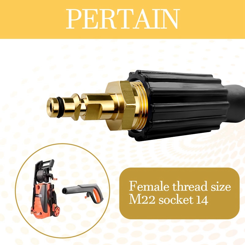 High Pressure Washer Adapter M - Compression Fitting Brass recension och pris